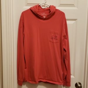 Mens LG Vineyard Vines long sleeve tee /w hood!